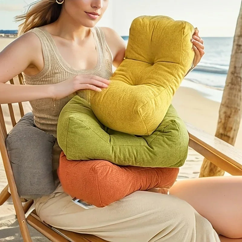 Waist Support Pillow, Cushion, Waist Protection Nap Pillow Chenille Weave Is Very Suitable for Office Chairs and Home Decoration