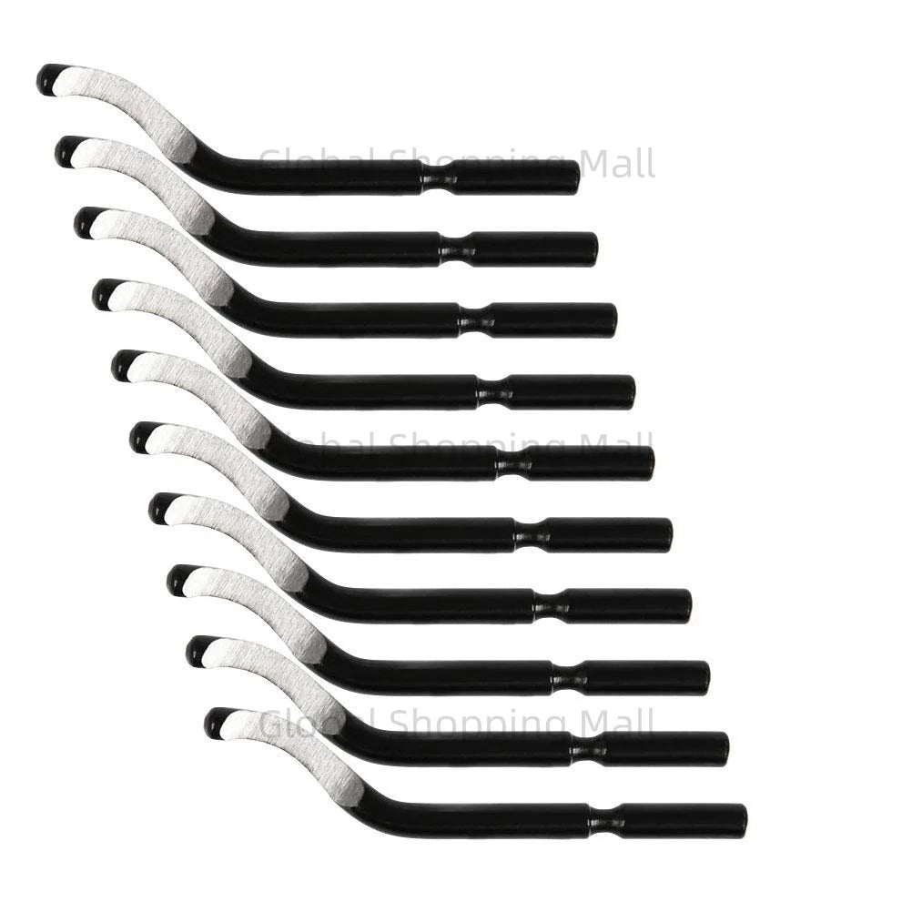 Deburring Tool Kit NG1000 Edge Deburring Cutter Set Plastic Handle & 11pcs BS1010 Blades Burr Remover for Metal Plastic Wood