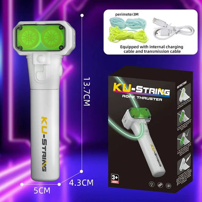New String Rope Glow in The Dark String Rope Launcher Luminous Portable Handheld String Stress Relief Toy For Kids Party Gift