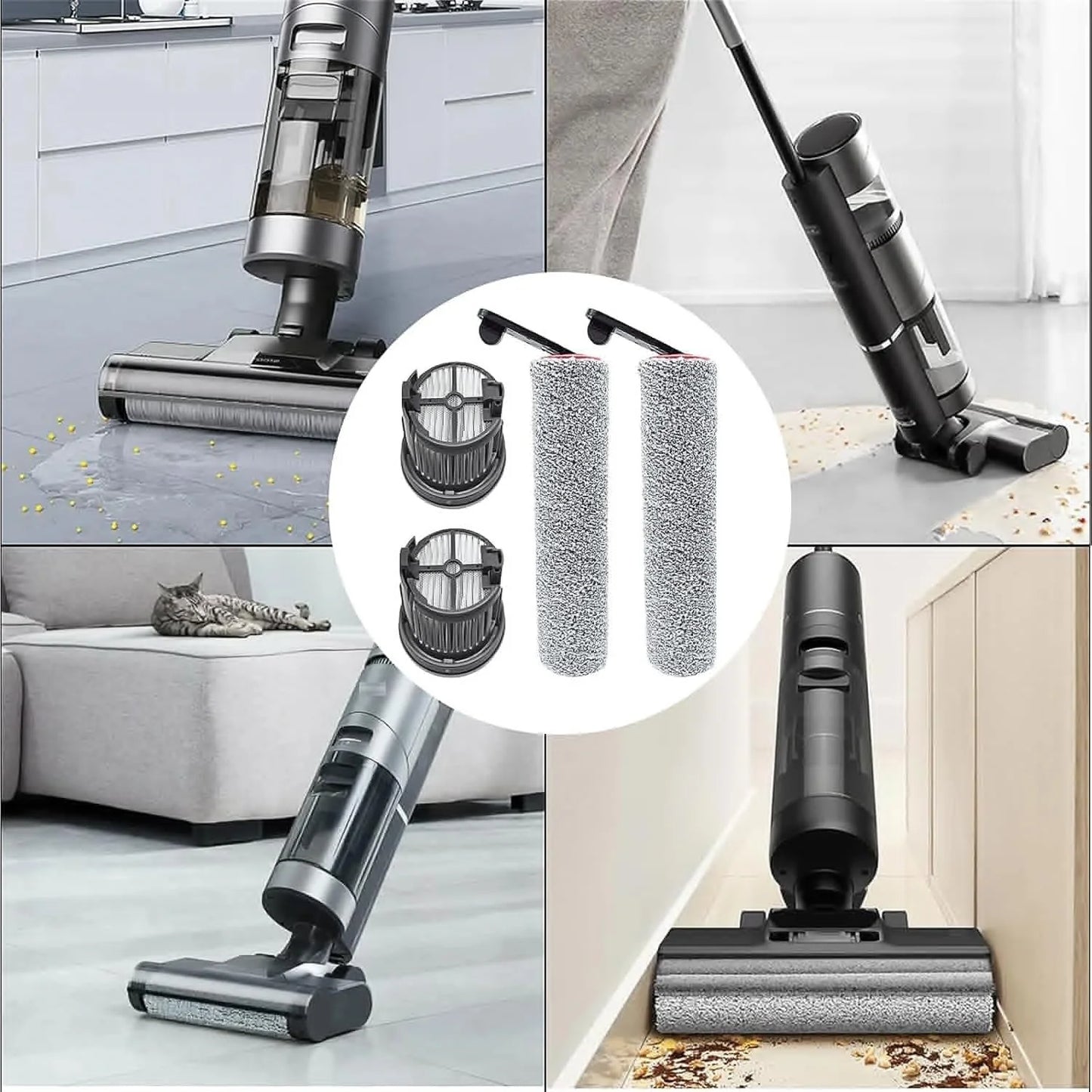 Dreame H14 Dual / H14 Pro / H14 / H20 Pro Plus / H20 Ultra / H30 Ultra Vacuum Cleaner Roller Hepa Filter Accessories