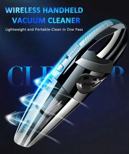 Handheld Vacuum Cordless Powerful Cyclone Suction Portable Rechargeable Vacuum Cleaner Quick Charge for Car Home Pet Hair