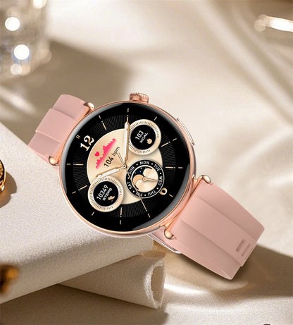 Smartwatch zdrowotny klasy pielęgniarskiej dla kobiet z ekranem AMOLED HD, wodoodpornością IP68, ciśnieniem krwi, połączeniami BT – modny zegarek dla kobiet