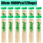 90-1350Pcs Bamboo Wooden BBQ Skewers Sticks Disposable 15/20/25/30cm for Grilling, Fruit, Kabob,BBQ, Barbecue, Camping, Outdoor