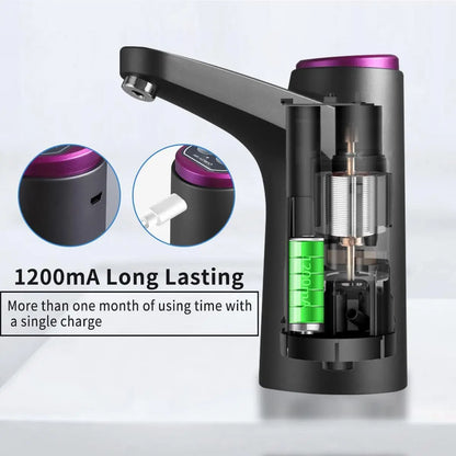 Portable USB Charging Electric Water Dispenser,2-5 Gallon Drinking Water Jug Pump for Home, Kitchen, Office, Camping Essentials
