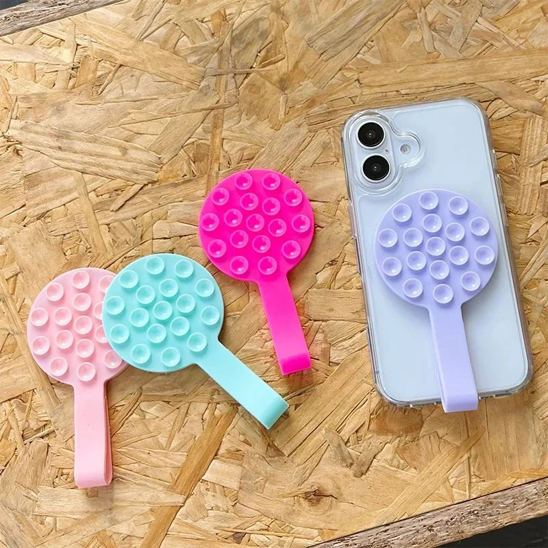 Universal Phone Magnetic Holder for iPhone 17-12 Suction Cup Mount with Metal Plate Portable the Wall Magnet Stand for Magsafe