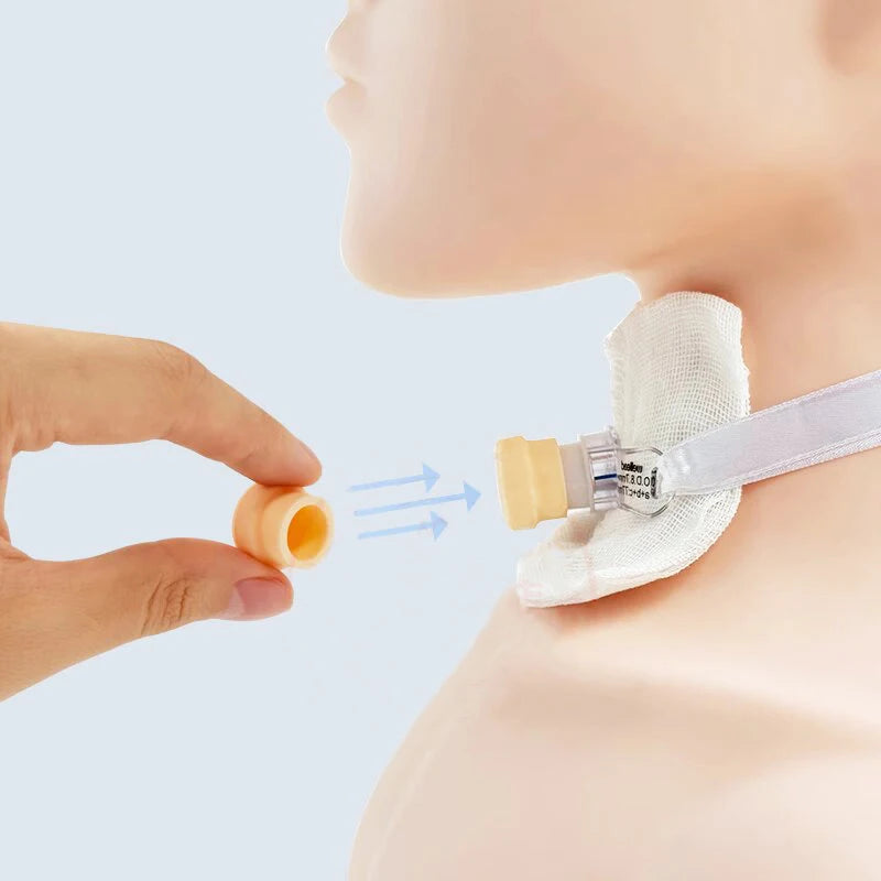 Multiple Sizes Tracheostomy Tube Holder Silicone Plug Reusable Trach Silicone Sleeve Sealing Cap Suitable For Tracheostomy Tube