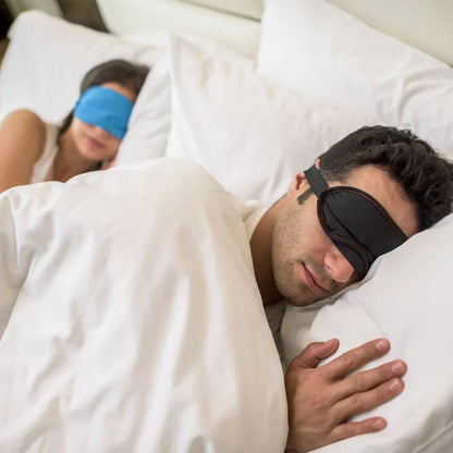 Silk Sleep Eye Mask Padded Shade Eye Cover Patch Sleeping Mask Eyemask Blindfolds Travel Relax Rest Women Men