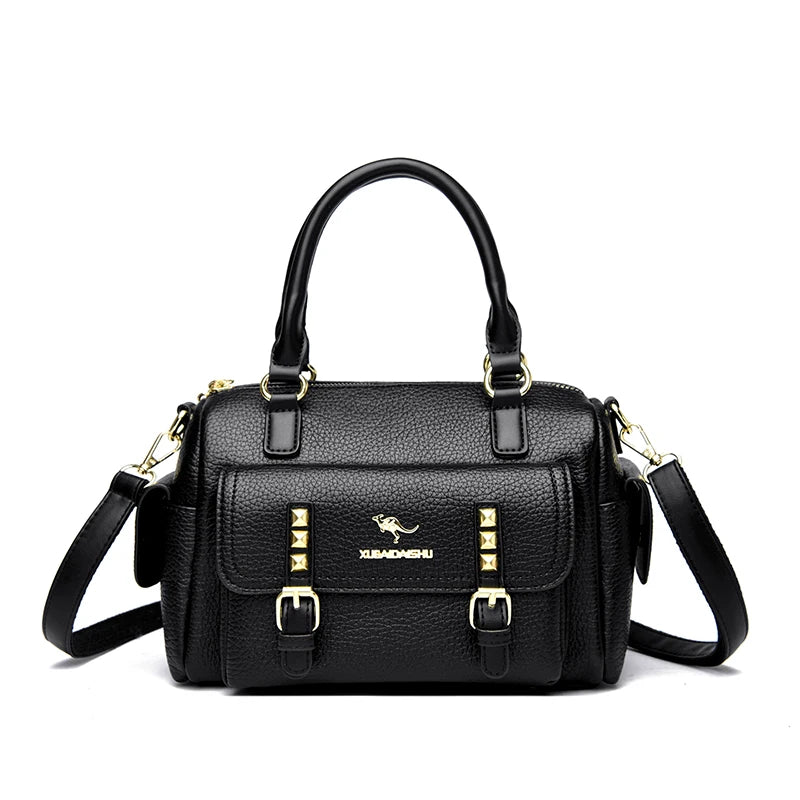 Luxury Designer Soft Leather Shoulder Crossbody Messenger Bags for Women 2026 High Quality Casual Ladies Purses and Handbags