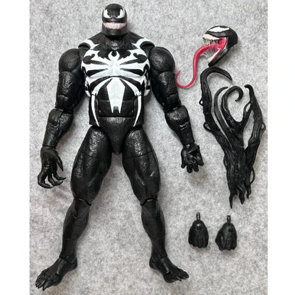 New Venom Highly Articulated Action Figure with Swappable Heads Boxed PVC Collectible Model Desktop Display Hobby Toy Gift