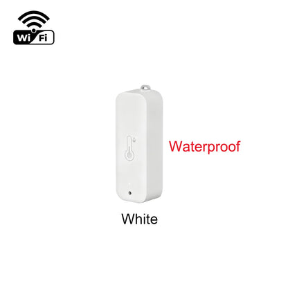 TUYA Wifi/Zigbee Waterproof Temperature And Humidity Sensor Outdoor Smart Life Thermometer Hygrometer Detection For Garden Home