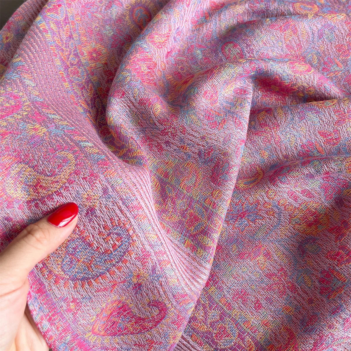 Luxury Winter Scarf Women Cashmere Warm Pashmina Brand Foulard Female Shawls Wraps Thick Soft Bufanda Poncho Scarves Stole 2025