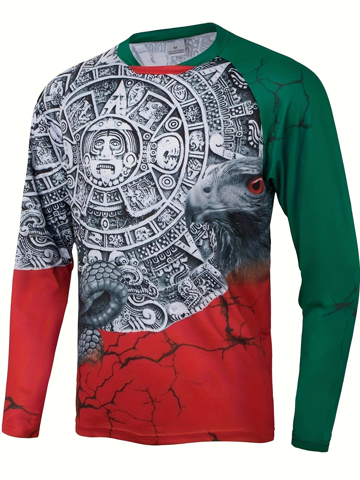 Fashion Mexican Flag T-Shirts Mexico 3D Print Men Woman Long Sleeve T Shirt Streetwear Oversized Harajuku Kids Tees Top Clothing