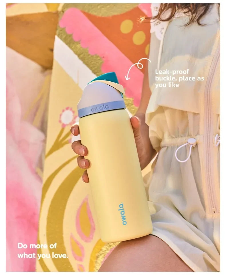 Owala Freesip 32oz Insulated Cup Straw Stainless Steel Water Cup Large Capacity Handheld Outdoor Insulated Pot 945ml