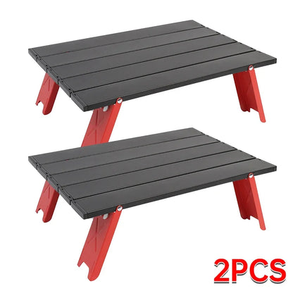 Seasonal Clearance Ultralight Foldable Camping Table, Portable Mini Aluminum Table for Beach, Garden Party, Hiking &Outdoor Trip