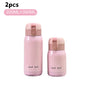 200/350ml Cute Mini Thermos Cup Stainless Steel Thermal Coffee Mug Portable Vacuum Flask Insulated Water Bottle with Button Lid