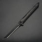 2025 NEW M390 Steel Feather Pattern Folding Knife Outdoor Camping Pocket Knife Portable Fruit Knife High Hardness Folding Knife