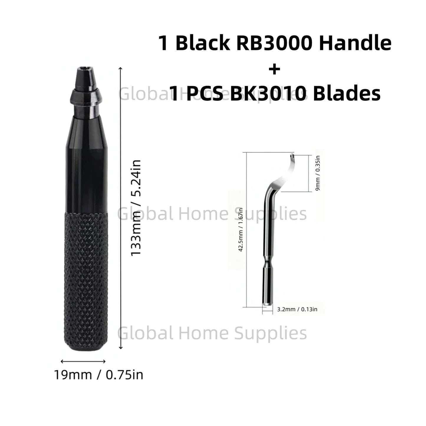 Deburring Tool RB3000 with 1 or 11 High Speed Steel Swivel Blades BS1010 BS1018 BK3010 BS3010 360 Degree Rotary Head Burr Remove