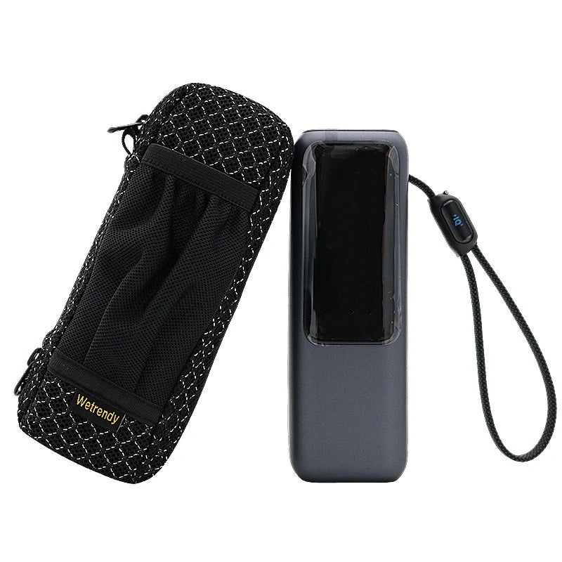 Portable Breathable Power Bank Bag for Anker A1695 & Zolo 165W, Outdoor Travel Ventilate Carrying Case