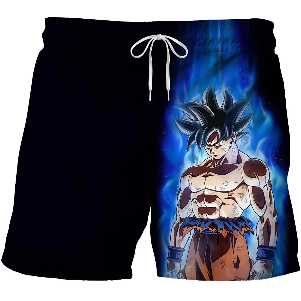 2026 Trendy Dragon Ball Print Children's Shorts Kids Shorts for Boys' Beach Shorts Summer Quick-drying Cartoon Swim Trunks