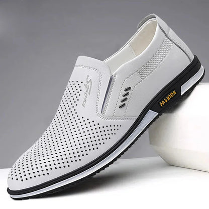 2026 Men Leather Casual Shoes Brand New Fashion Men Loafers High Quality Adult Moccasins Men Driving Shoes Male Footwear