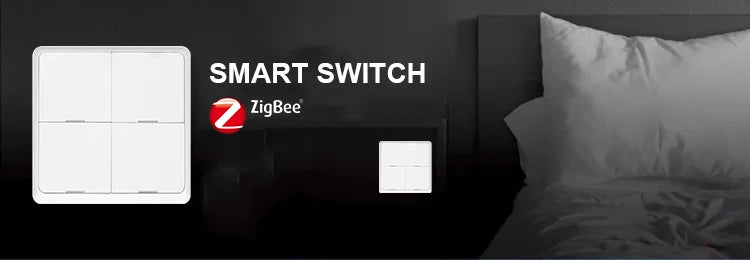 Works With Tuya zigbee Smart Button Scene Switch 1/2/3/4 Gang Switch Push Button Controller Works in Smart Life App ZigBee Gatew