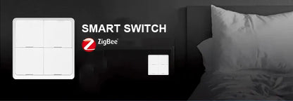 Works With Tuya zigbee Smart Button Scene Switch 1/2/3/4 Gang Switch Push Button Controller Works in Smart Life App ZigBee Gatew