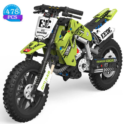 Creative Motorcycle Toy Building Block Set STEM Construction Kit for Boys, Girls and Adults Collectible Motorcycle Models