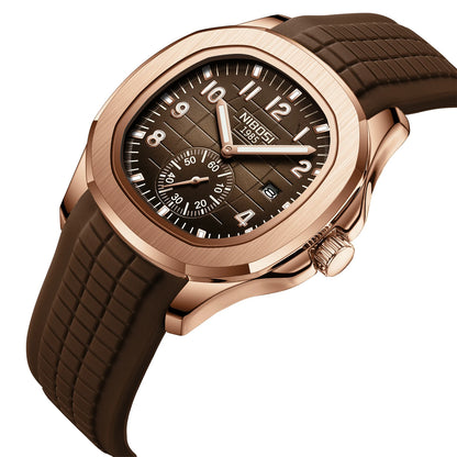 NIBOSI Sport Mens Watches Top Brand Luxury Auto Date Watch Men Waterproof Luminous AQUANAUT Quartz Watches for Men Reloj Hombre