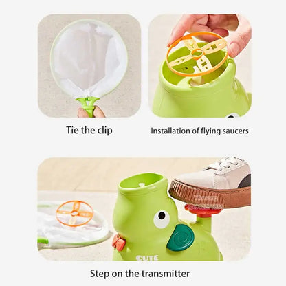 Foot Step On Flying Disc Air Rocket Launcher Saucer Jump Sport Game Elephant Duck Style Outdoor  Propeller Garden Children Toy