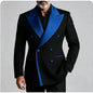 Men's Double Breasted Peak Lapel Wedding Suit Custom 3-Piece Groom Tuxedo Separates Formal Wedding Suit for Grooms Slim Fit Suit