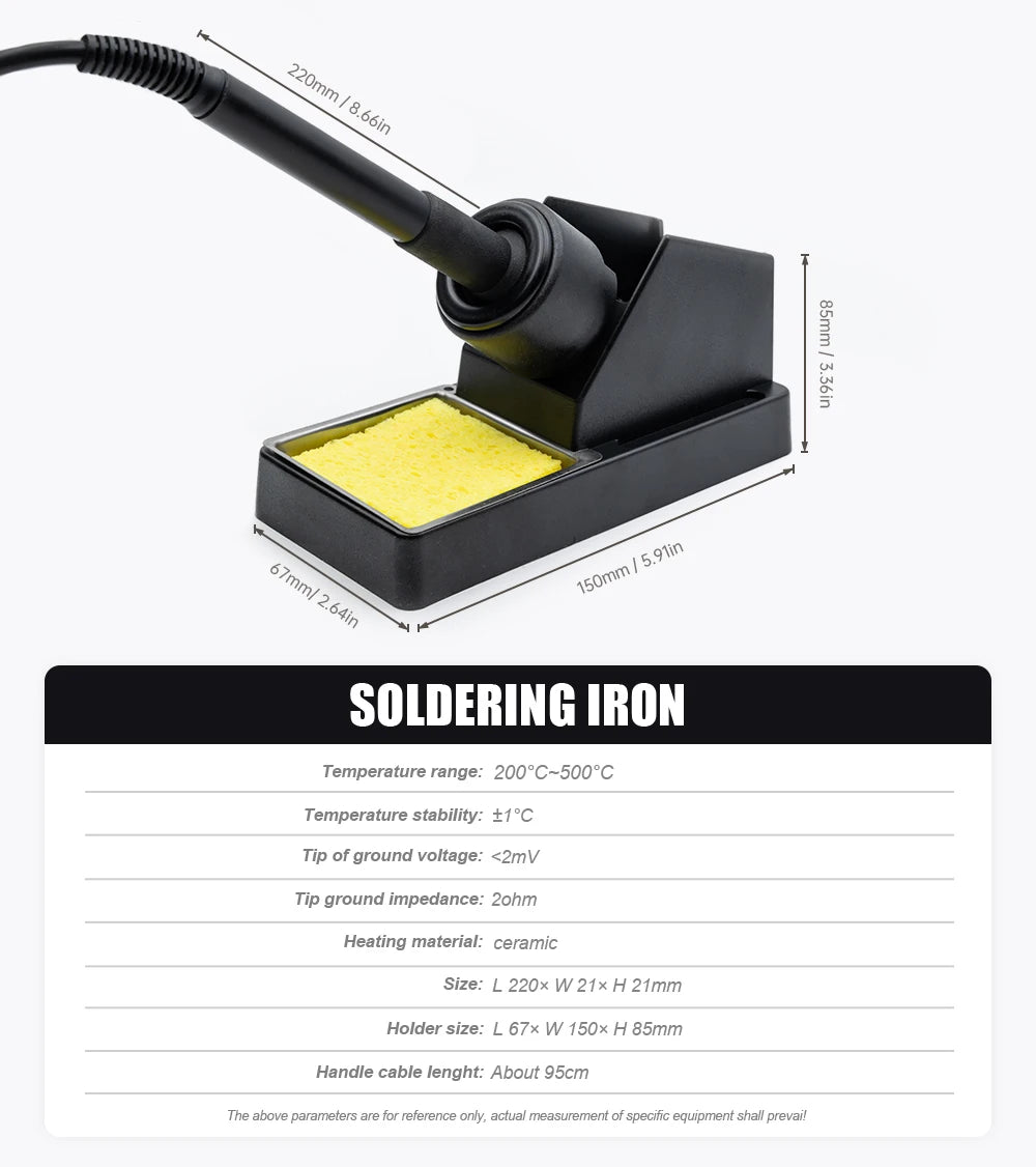 JCD 750W 8586D Soldering Station 2 IN 1 Hot Air Gun LCD Dual Digital Display Electric Soldering Iron SMD Welding Rework Station