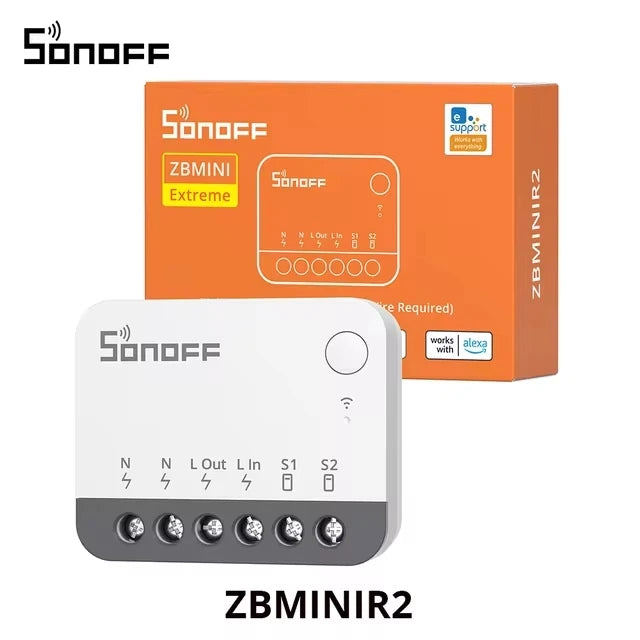 SONOFF ZBMINI-L2/ZBMINIR2 Zigbee DIY Smart Switch Module No Neutral Wire Require 2 Way Control Home Automation For Alexa eWelink