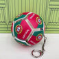 Soccer Keychain Fidget Toy Stress Relief Pendant for Fan Portable Decompression Ball with Gift Box Multi-National Team Souvenir