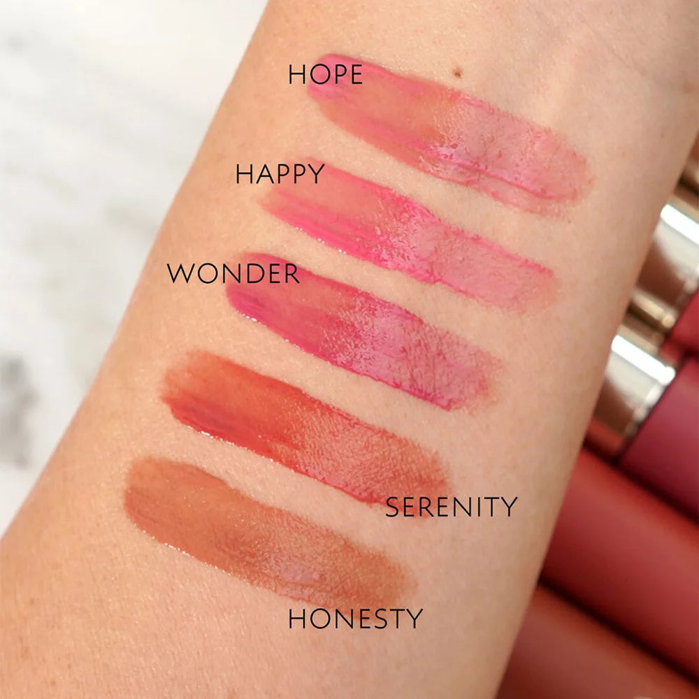 Rare Beauty Trendy Beauty Lip Lacquer Gentle Mellow Sheer Lip Salve Non-tacky Nourish Airy Bloom Mute Lip Hue