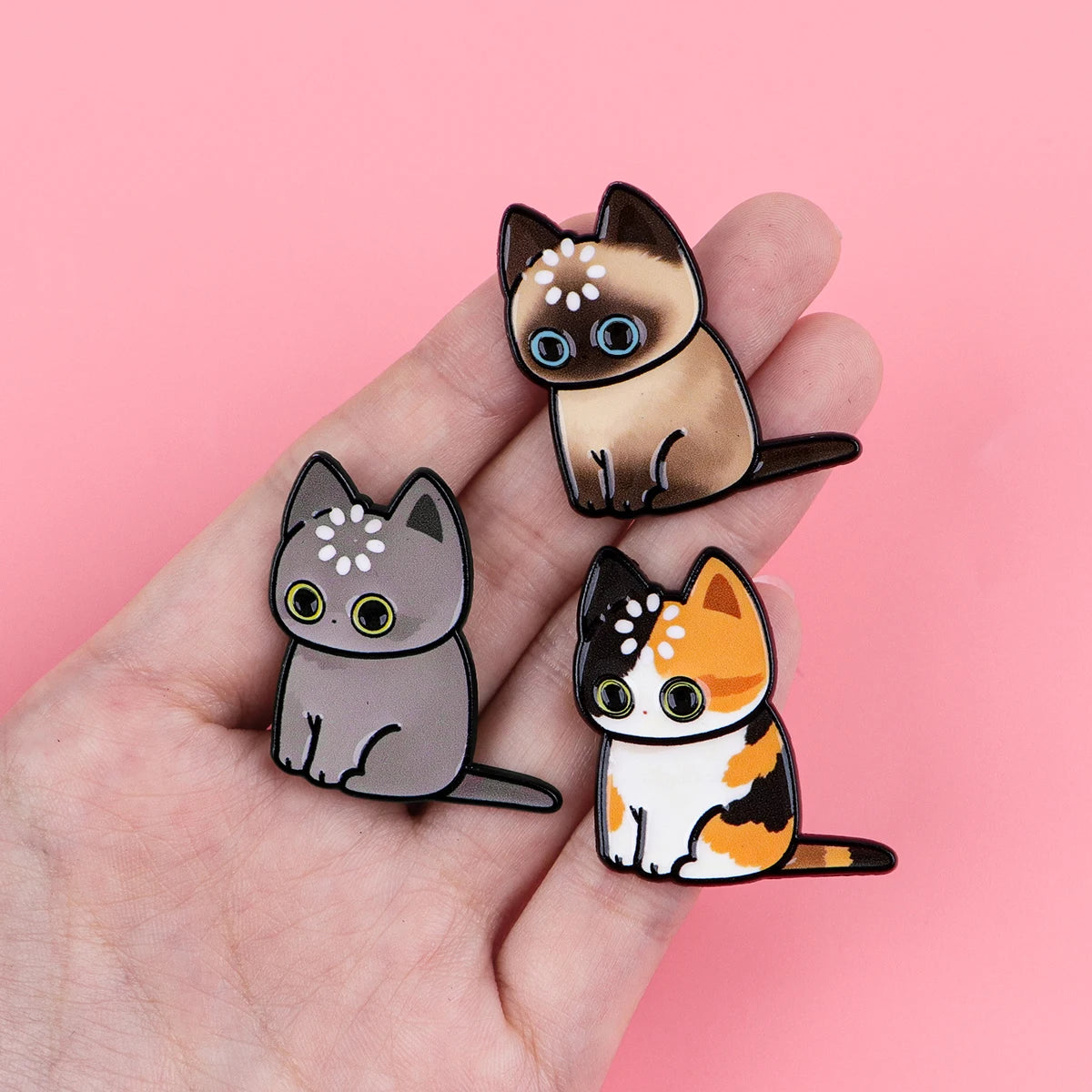 "Loading" Black Cat Enamel Pin Cute Brooch Pines Lapel Pins Badge on Backpack Clothing Accessories Animal Jewelry Friends Gifts