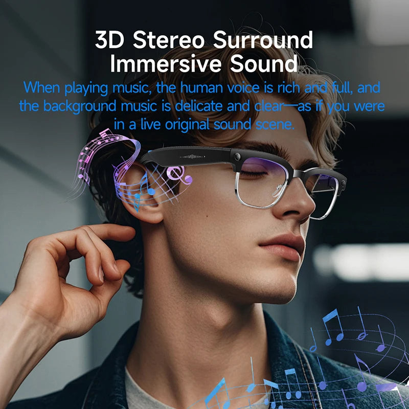 W630 800W HD Smart Glasses for Men And Women AI Intelligent Translation WiFi Transmission Photo & Video Recording Glasses