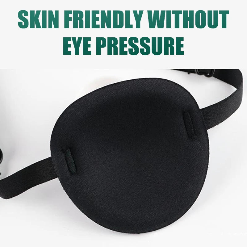 Single Eye Patch Adjustable 3D Foam Groove Breathable Eyeshade Eyes Medical Use Concave Strabismus Amblyopia Training Eye Mask