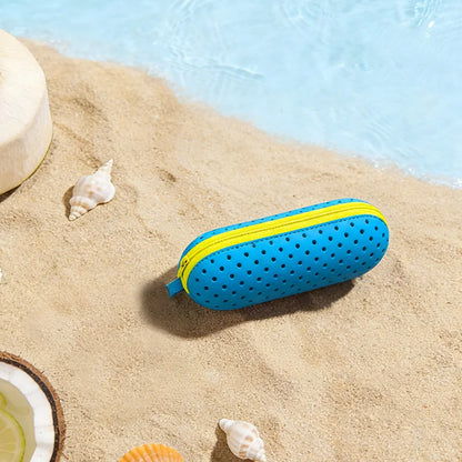 Perforated EVA Breathable Swim Goggle Storage Case with Handle Portable Glasses Sunglasses Case Swimming Gear Accessories