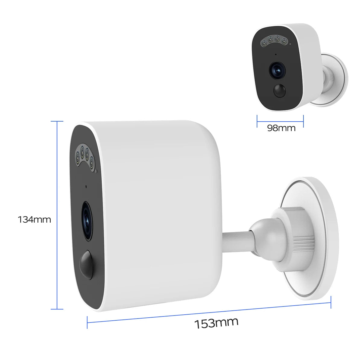 JOOAN 2K Solar Security Camera Outdoor 2.4G WiFi Human Detection IP Camera Waterproof Night Vision Solar Powered Battery Camera