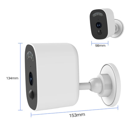 JOOAN 2K Solar Security Camera Outdoor 2.4G WiFi Human Detection IP Camera Waterproof Night Vision Solar Powered Battery Camera