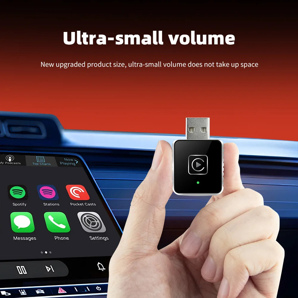 2025 NEW 2 In 1 Wireless Carplay AI Box Android Auto Plug And Play Applicable To Convert Original Car Wired Carplay To Wireless
