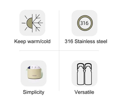 1300ML Large Capacity Thermos Bottle with Straw 316 Stainless Steel Thermal Mug Sports Vacuum Flasks Cold and Hot Water Bottle