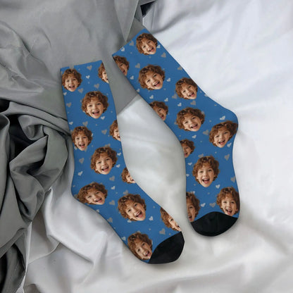 Novelty Custom Face Socks DIY Personalized Photo Custom Socks Crazy Funny Men's Socks Christmas Party Birthday Anniversary Gift