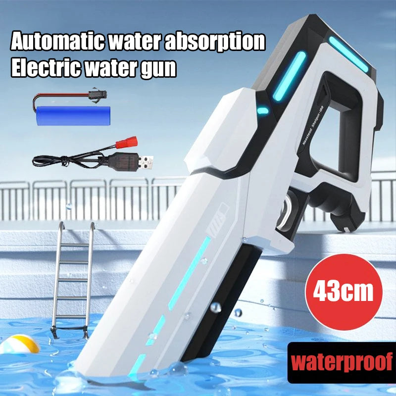 Electric Water Guns For Adults Powerful Squirt Automatic Water Suction Water Blasters Summer Outdoor Beach Toy For boys Kid Gift