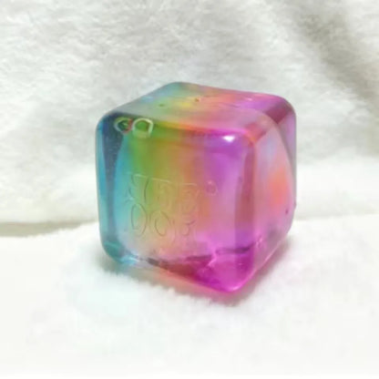 Schylling Nee Doh Rainbow Cube Soft Squishy Fidget Toy Fingertip Stress Relief Surprise Blind Box Sensory Relax Gift