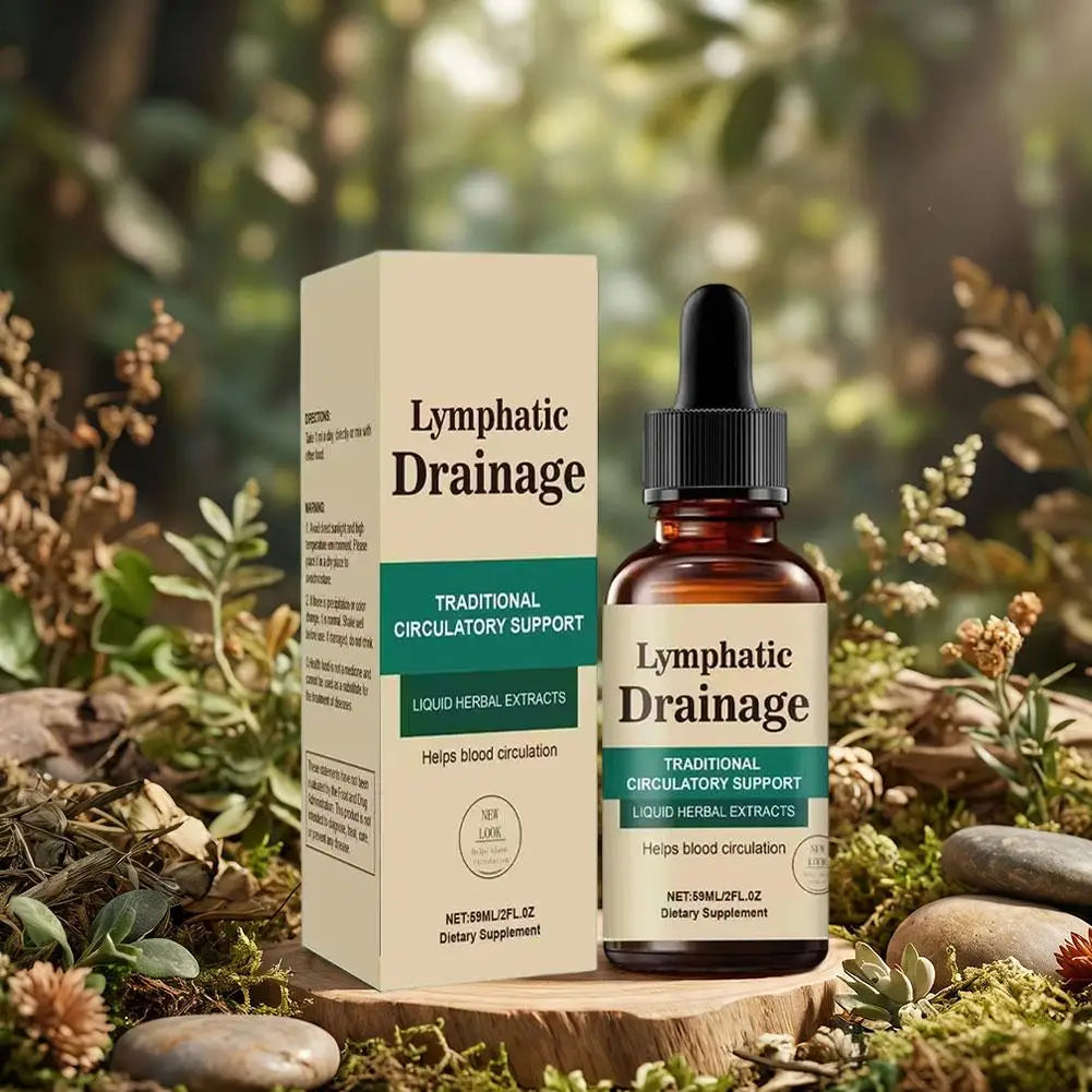 Natural Lymphatic Drainage Drops, Herbal Extracts for Circulatory Support, Relief Swelling Bloating Immunity Stillingia Wellness