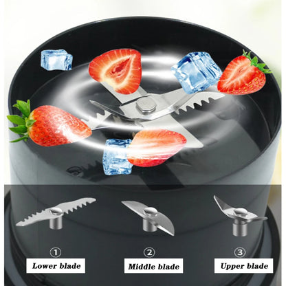 Portable Electric Juicer USB Rechargeable Multifunctional Blender Juicer Cup Suitable for Juice Milkshakes 6 Blades Cutter 470ML