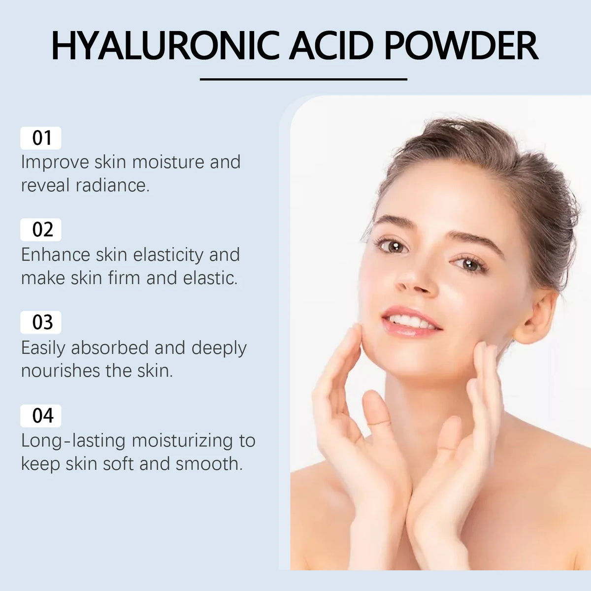Hyaluronic Acid Facial Mask Anti Aging Enhance Skin Elasticity Repairing Skin Barrier Deep Moisturizing Brightening Facial Mask