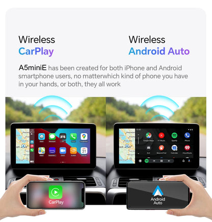 XUDA 2in1 Wireless CarPlay Dongle Wireless Android Auto Adapter AI Smart Box Car Intelligent Systems For Car With Wired CarPlay