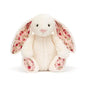 JC Bonnie Rabbit Plush Toy with Floral Ears Kawaii Stuffed Doll Soft Sofa Cushion Kids Birthday Gift Room Decor